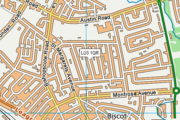 LU3 1QR map - OS VectorMap District (Ordnance Survey)