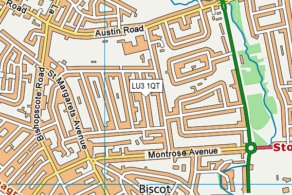 LU3 1QT map - OS VectorMap District (Ordnance Survey)