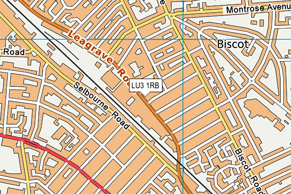 LU3 1RB map - OS VectorMap District (Ordnance Survey)