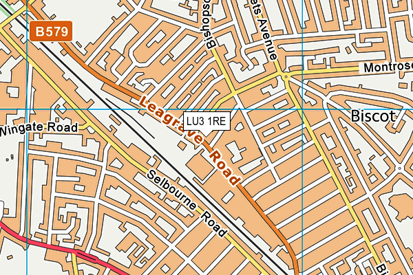 LU3 1RE map - OS VectorMap District (Ordnance Survey)