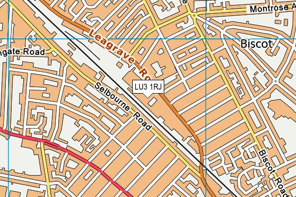 Gym 1 map (LU3 1RJ) - OS VectorMap District (Ordnance Survey)