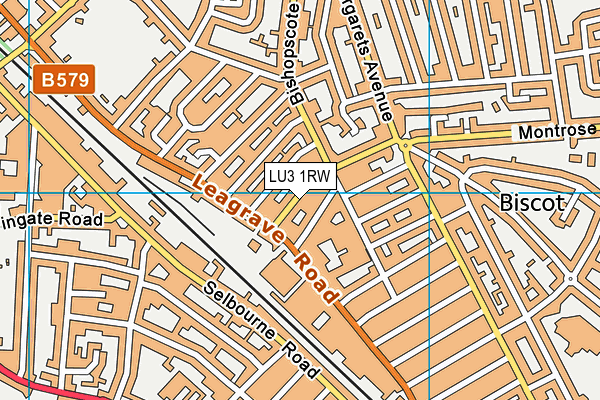 LU3 1RW map - OS VectorMap District (Ordnance Survey)