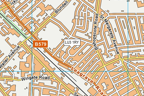 LU3 1RY map - OS VectorMap District (Ordnance Survey)