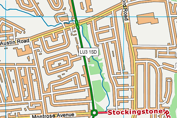 LU3 1SD map - OS VectorMap District (Ordnance Survey)