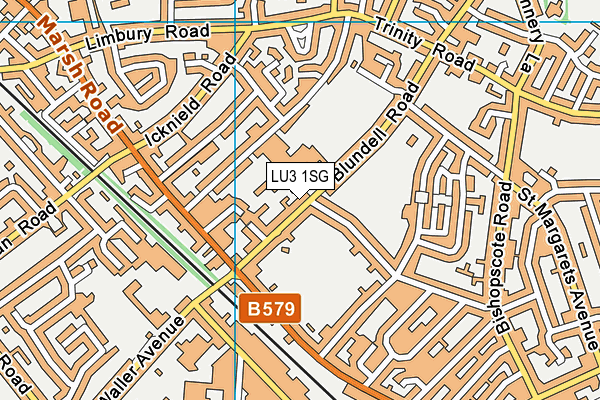 LU3 1SG map - OS VectorMap District (Ordnance Survey)