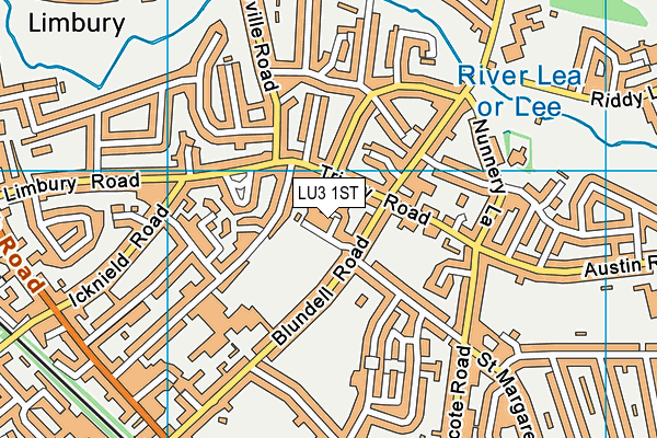 LU3 1ST map - OS VectorMap District (Ordnance Survey)