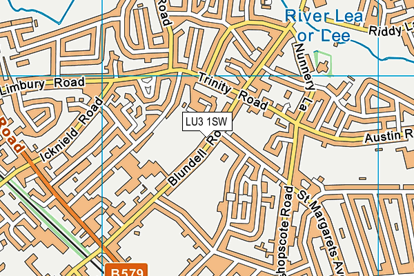 LU3 1SW map - OS VectorMap District (Ordnance Survey)