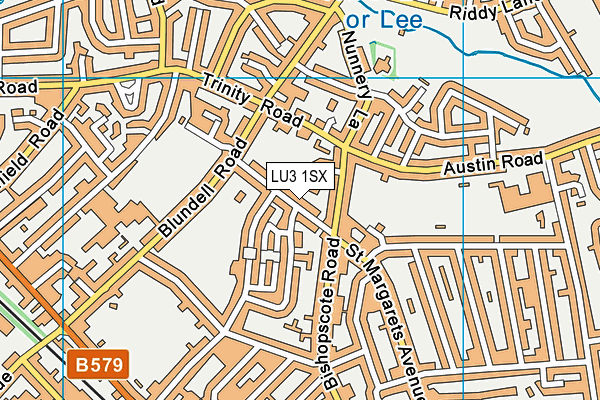 LU3 1SX map - OS VectorMap District (Ordnance Survey)