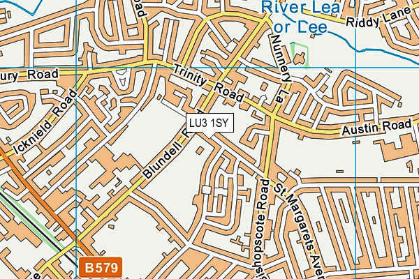 LU3 1SY map - OS VectorMap District (Ordnance Survey)