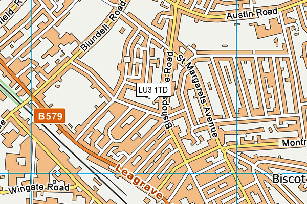 LU3 1TD map - OS VectorMap District (Ordnance Survey)