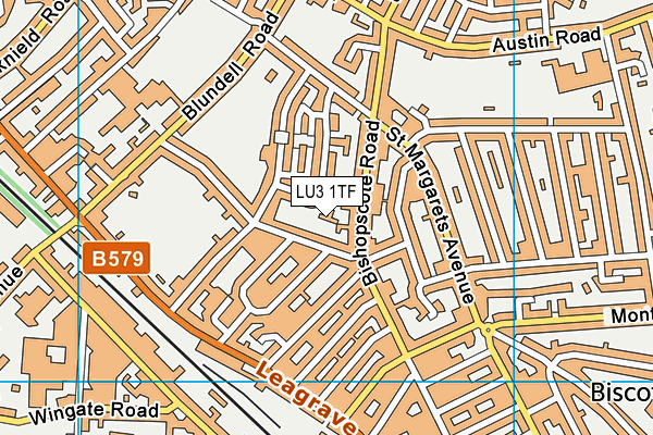 LU3 1TF map - OS VectorMap District (Ordnance Survey)