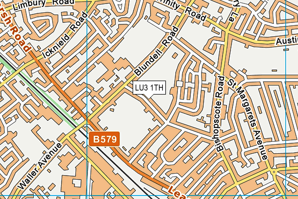 Alder Crescent Recreation Ground map (LU3 1Th) - OS VectorMap District (Ordnance Survey)