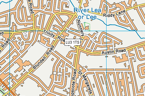 LU3 1TS map - OS VectorMap District (Ordnance Survey)