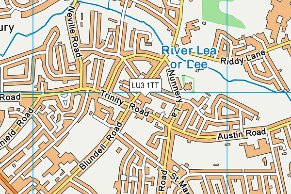 LU3 1TT map - OS VectorMap District (Ordnance Survey)