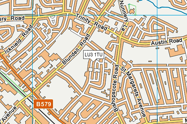 LU3 1TU map - OS VectorMap District (Ordnance Survey)