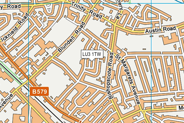 LU3 1TW map - OS VectorMap District (Ordnance Survey)