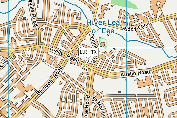 LU3 1TX map - OS VectorMap District (Ordnance Survey)