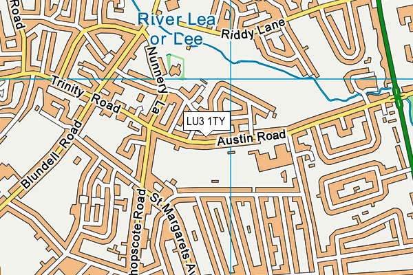 LU3 1TY map - OS VectorMap District (Ordnance Survey)