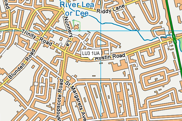 LU3 1UA map - OS VectorMap District (Ordnance Survey)