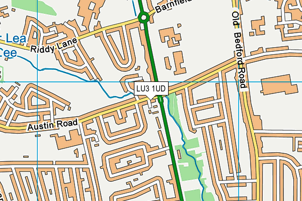 LU3 1UD map - OS VectorMap District (Ordnance Survey)