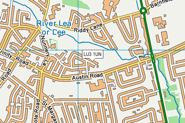 LU3 1UN map - OS VectorMap District (Ordnance Survey)