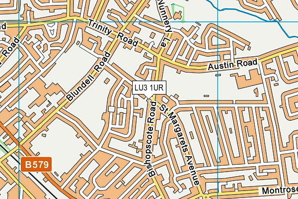 LU3 1UR map - OS VectorMap District (Ordnance Survey)