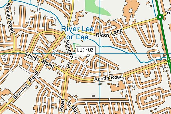 LU3 1UZ map - OS VectorMap District (Ordnance Survey)