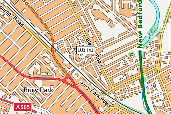 LU3 1XJ map - OS VectorMap District (Ordnance Survey)
