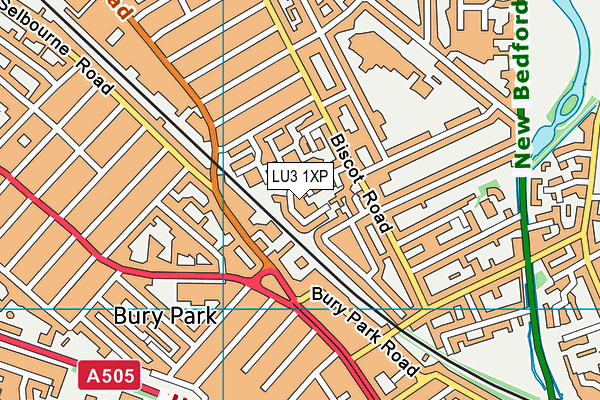 LU3 1XP map - OS VectorMap District (Ordnance Survey)