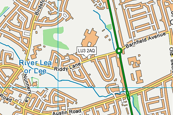 LU3 2AQ map - OS VectorMap District (Ordnance Survey)