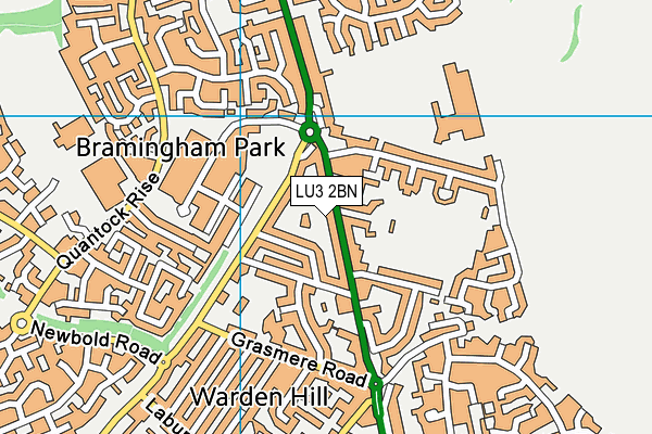 LU3 2BN map - OS VectorMap District (Ordnance Survey)