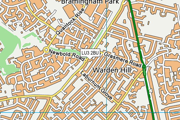 LU3 2BU map - OS VectorMap District (Ordnance Survey)