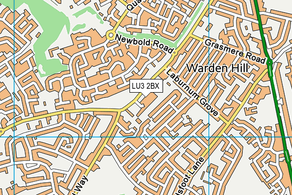 LU3 2BX map - OS VectorMap District (Ordnance Survey)