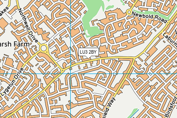 LU3 2BY map - OS VectorMap District (Ordnance Survey)