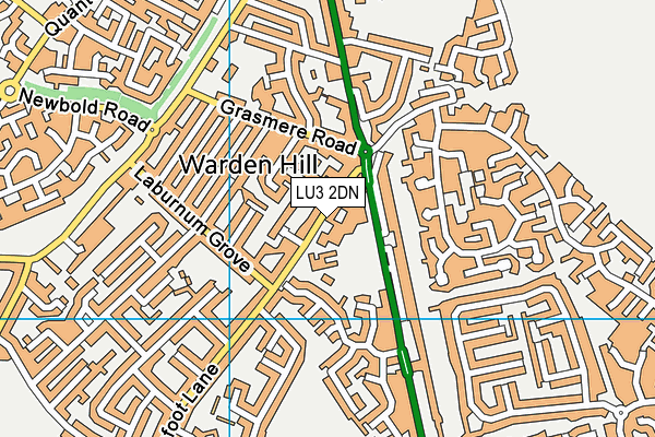 Warden Hill Junior School map (LU3 2DN) - OS VectorMap District (Ordnance Survey)