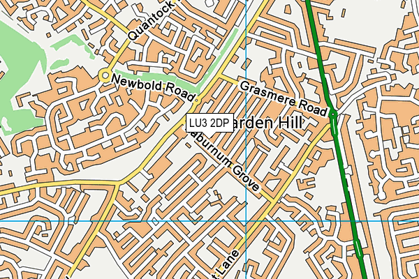 LU3 2DP map - OS VectorMap District (Ordnance Survey)