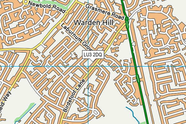 LU3 2DQ map - OS VectorMap District (Ordnance Survey)