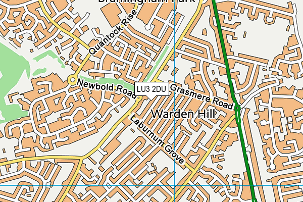 LU3 2DU map - OS VectorMap District (Ordnance Survey)
