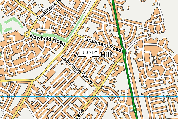 LU3 2DY map - OS VectorMap District (Ordnance Survey)