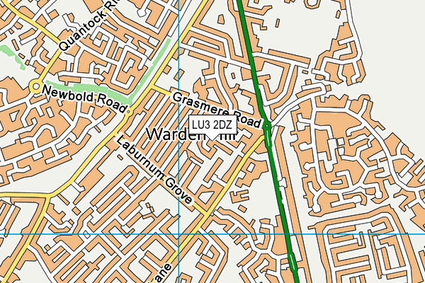 LU3 2DZ map - OS VectorMap District (Ordnance Survey)