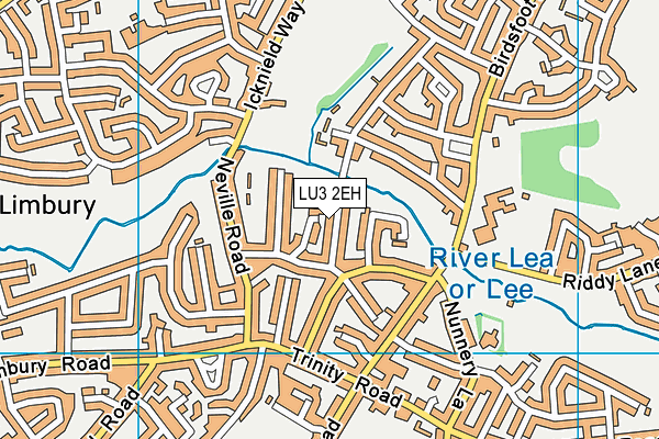 LU3 2EH map - OS VectorMap District (Ordnance Survey)