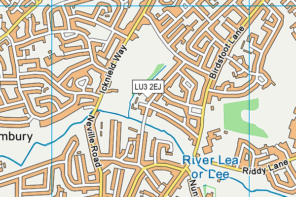 LU3 2EJ map - OS VectorMap District (Ordnance Survey)