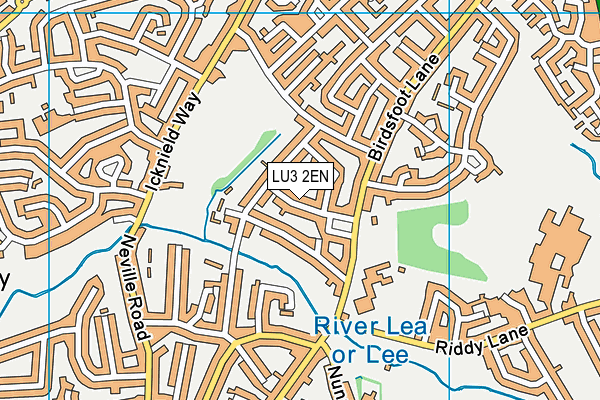 LU3 2EN map - OS VectorMap District (Ordnance Survey)
