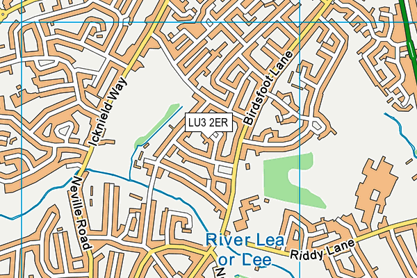LU3 2ER map - OS VectorMap District (Ordnance Survey)