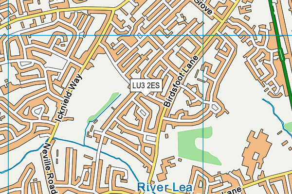 LU3 2ES map - OS VectorMap District (Ordnance Survey)