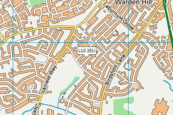 LU3 2EU map - OS VectorMap District (Ordnance Survey)