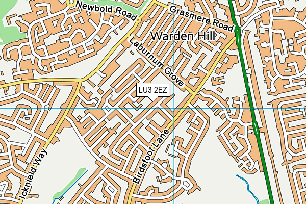 LU3 2EZ map - OS VectorMap District (Ordnance Survey)