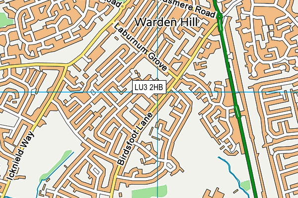 LU3 2HB map - OS VectorMap District (Ordnance Survey)