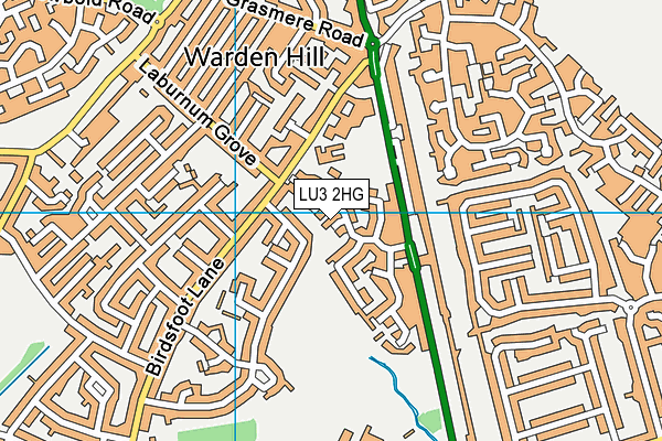 LU3 2HG map - OS VectorMap District (Ordnance Survey)