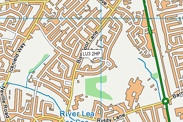 LU3 2HP map - OS VectorMap District (Ordnance Survey)